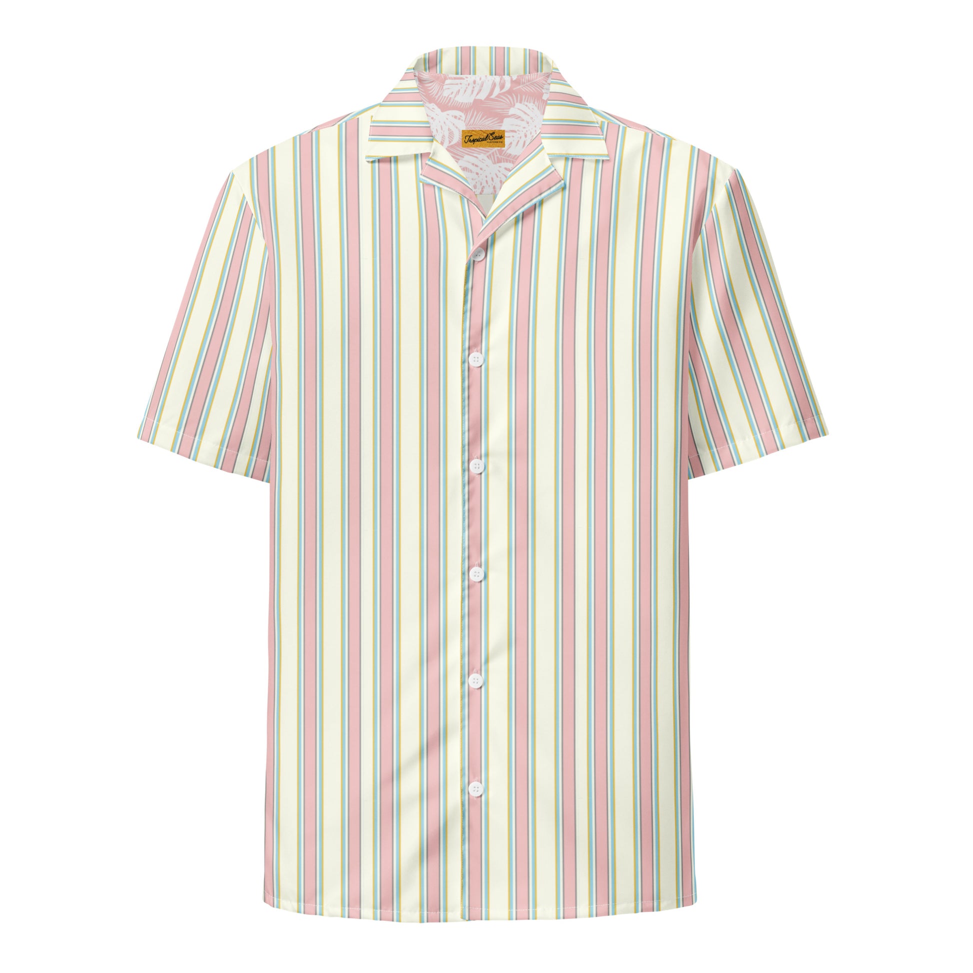 Old Money Beach Club Luxury Performance button shirt - Tropical Seas Clothing 