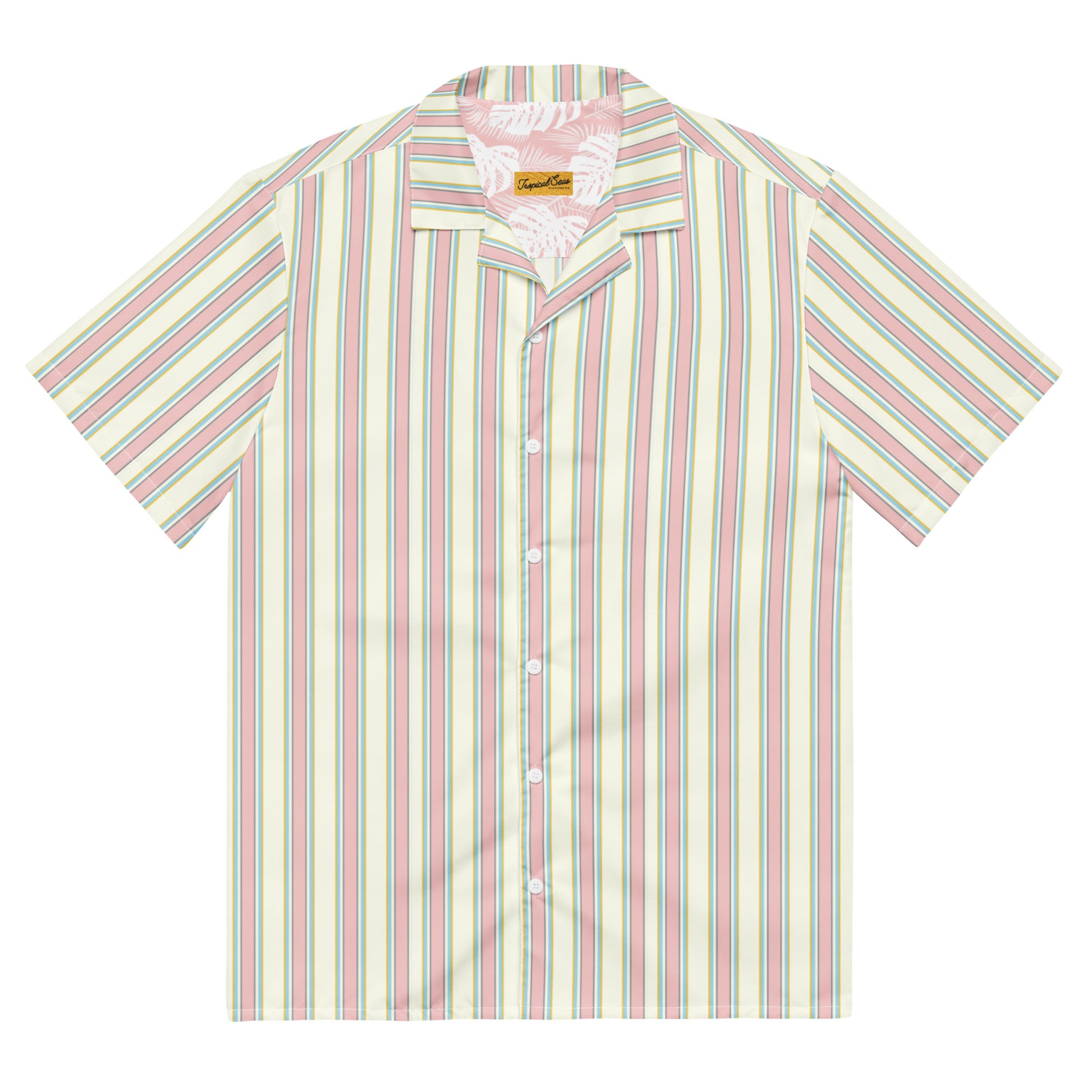 Old Money Beach Club Luxury Performance button shirt - Tropical Seas Clothing 