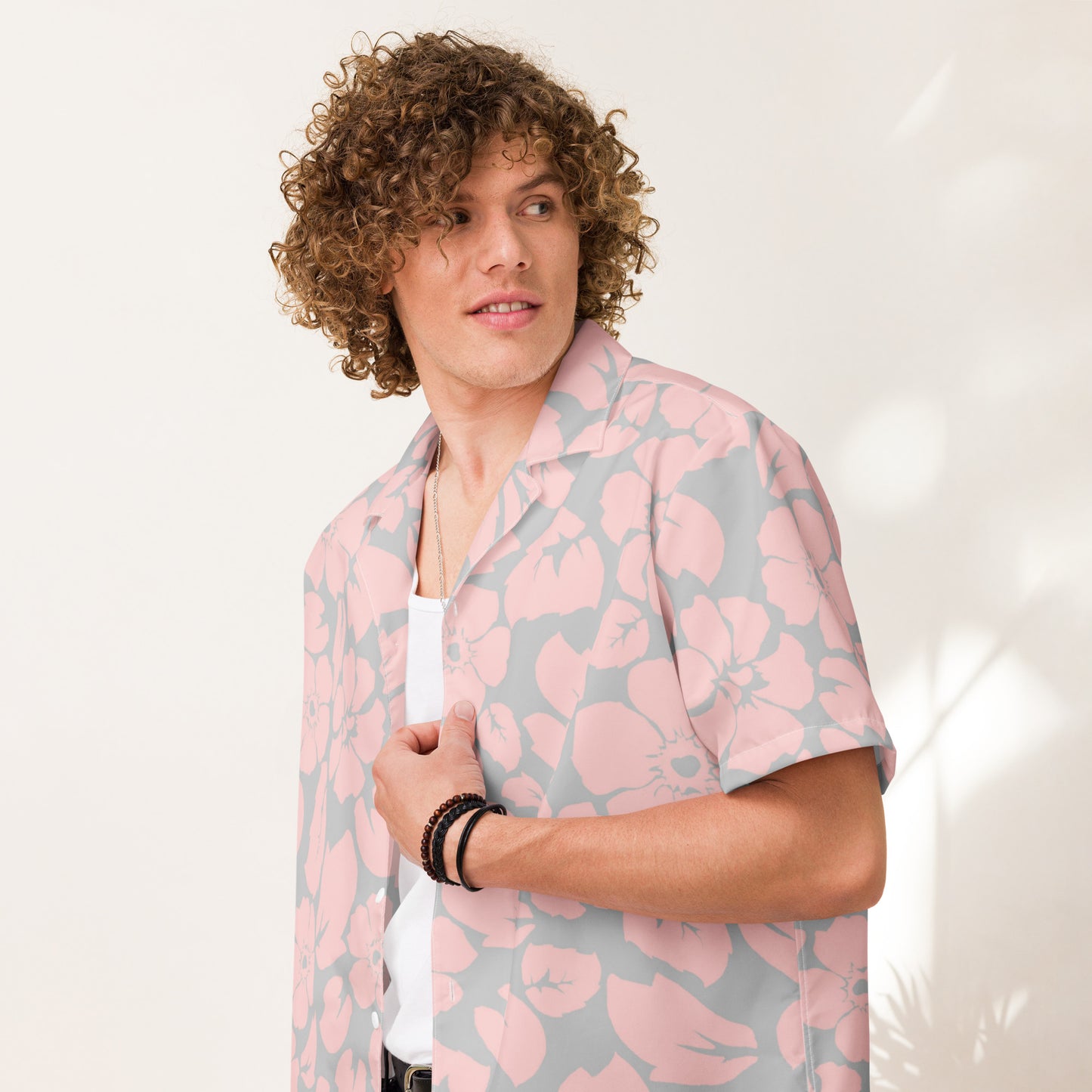 Magma Floral button down Hawaiian shirt - Sustainable Casual Beach Shirts from Tropical Seas Clothing 