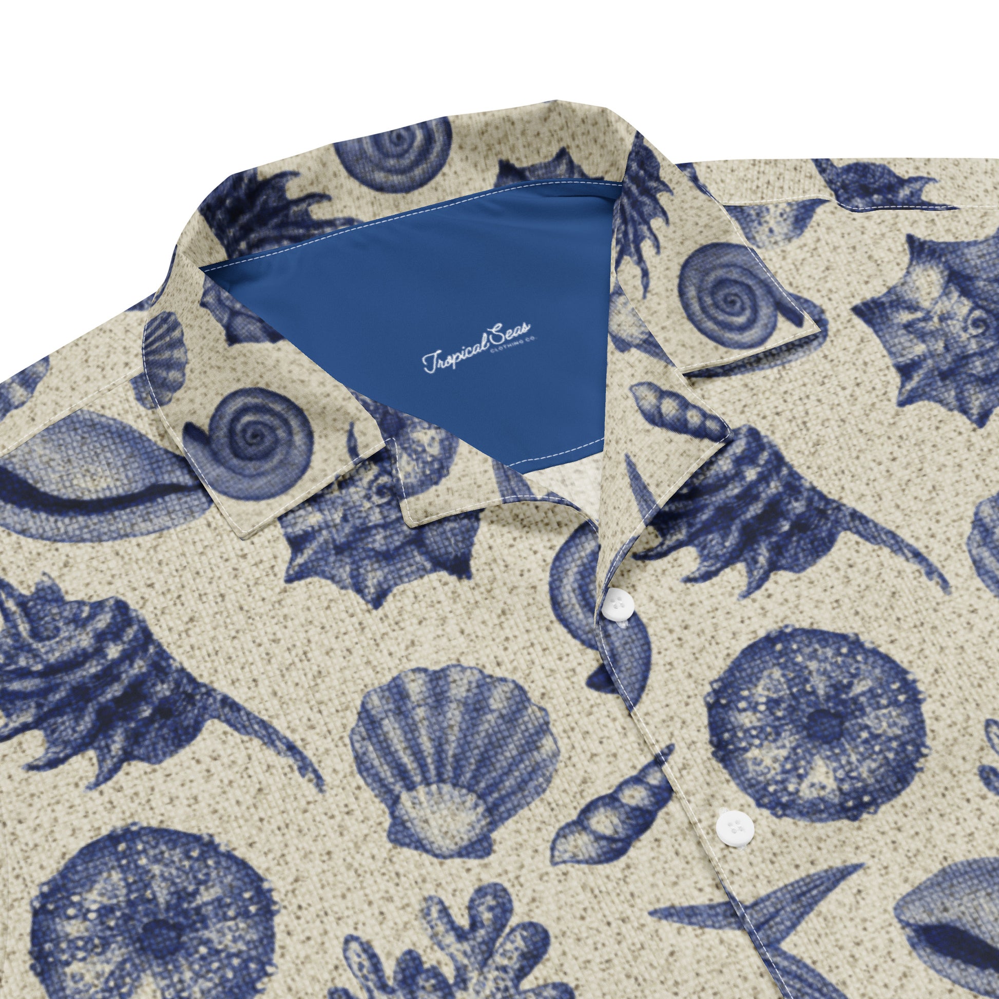 Vintage Beach Shell button shirt - Tropical Seas Clothing 