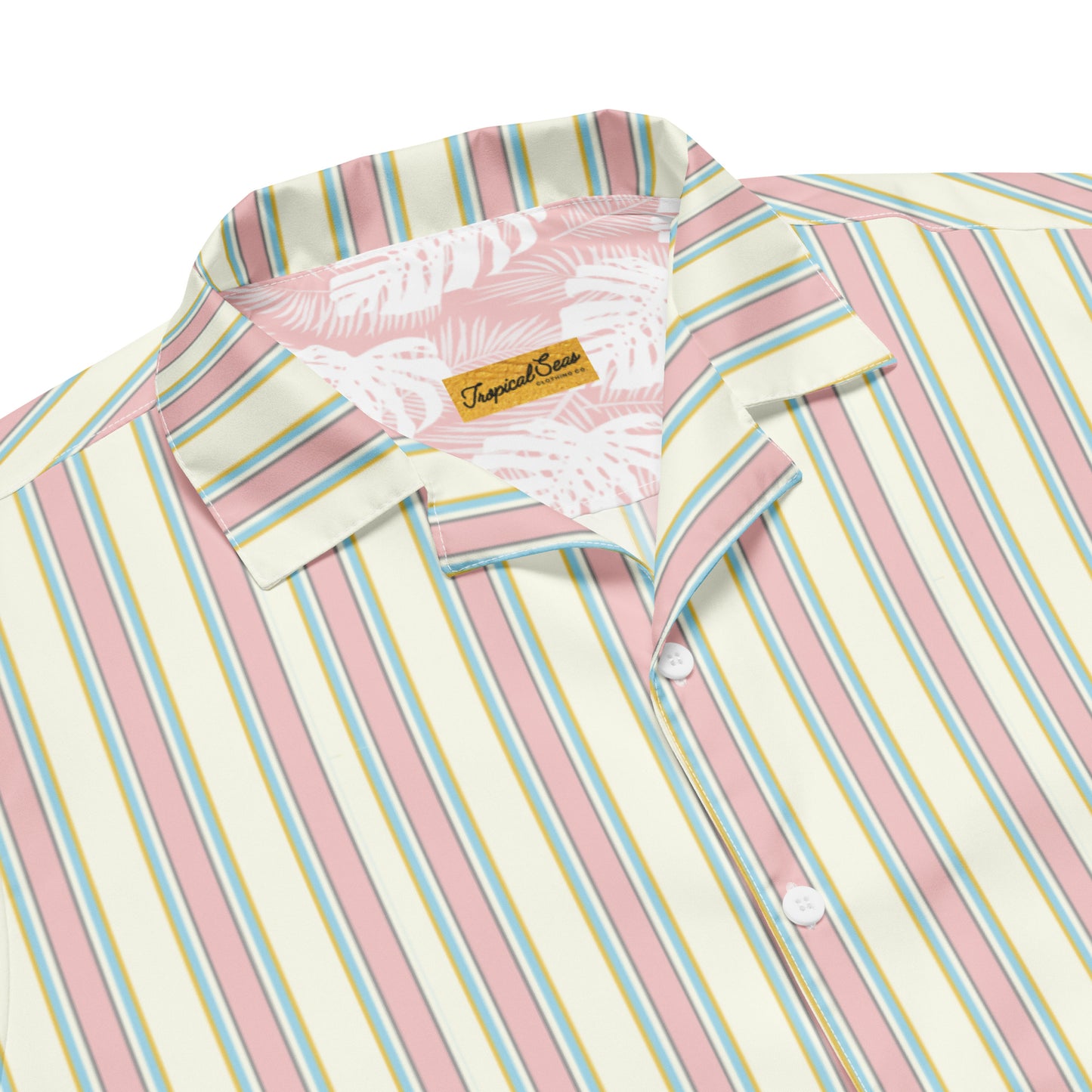 Old Money Beach Club Luxury Performance button shirt - Tropical Seas Clothing 