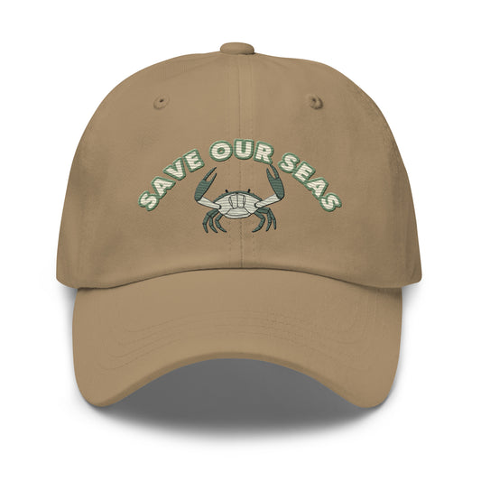 Save Our Seas Crab Dad hat: Pulls 4 pounds of ocean plastic!
