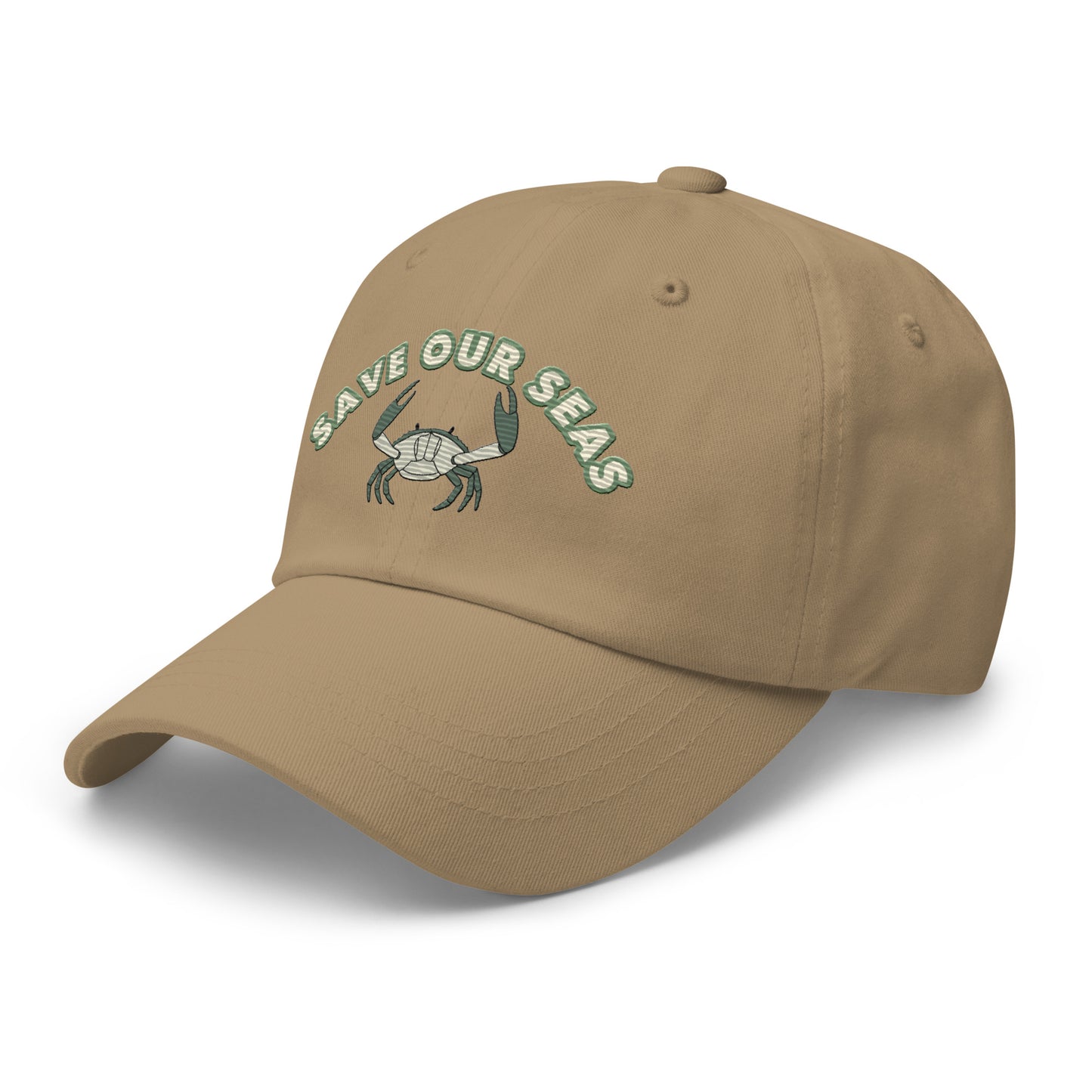 Save Our Seas Crab Dad hat: Pulls 4 pounds of ocean plastic!