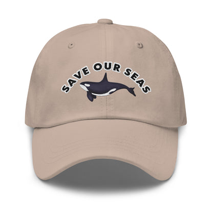 Save Our Seas Orca Dad hat: Pulls 4 pounds of ocean plastic!