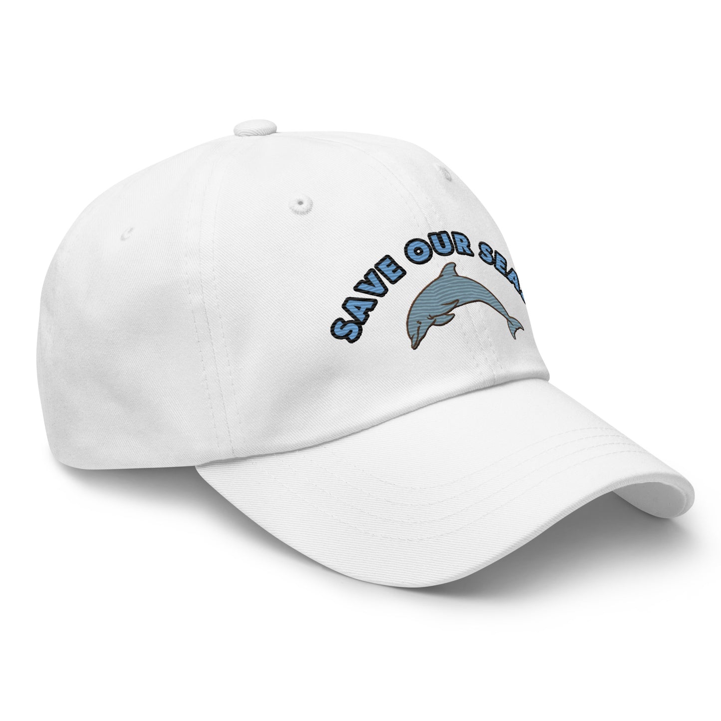 Save Our Seas Dolphin Dad hat: Pulls 4 pounds of ocean plastic!
