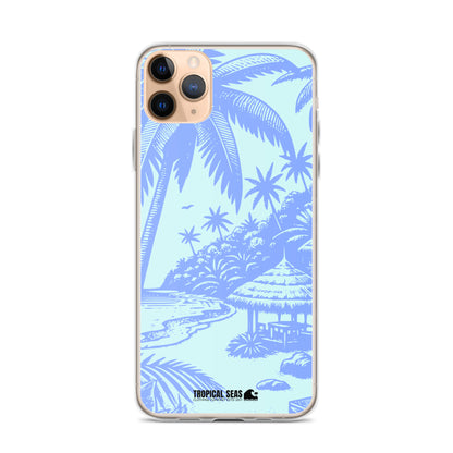 Island Blues Clear Case for iPhone® - Sustainable Mobile Phone Cases from Tropical Seas Clothing 