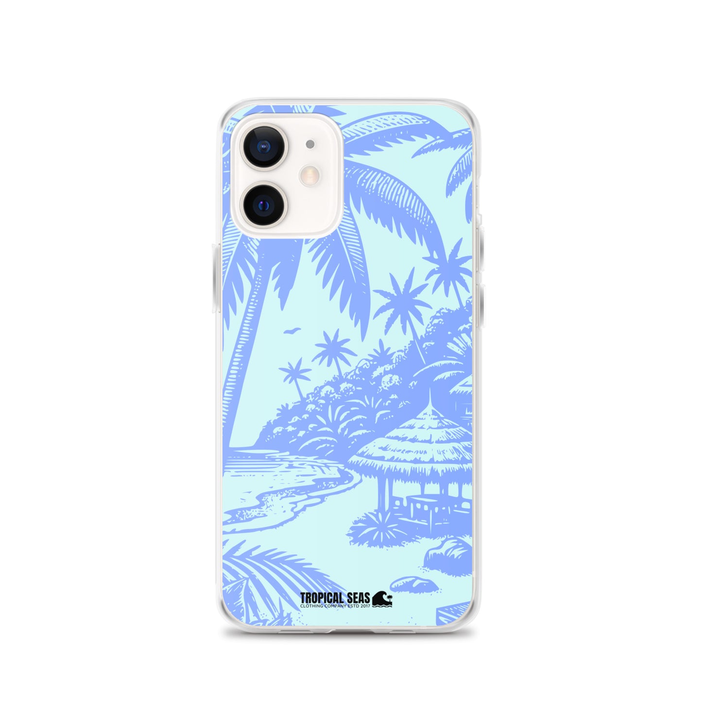 Island Blues Clear Case for iPhone® - Sustainable Mobile Phone Cases from Tropical Seas Clothing 