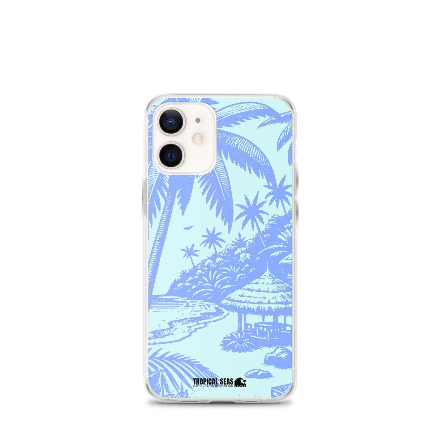 Island Blues Clear Case for iPhone® - Sustainable Mobile Phone Cases from Tropical Seas Clothing 