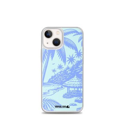 Island Blues Clear Case for iPhone® - Sustainable Mobile Phone Cases from Tropical Seas Clothing 