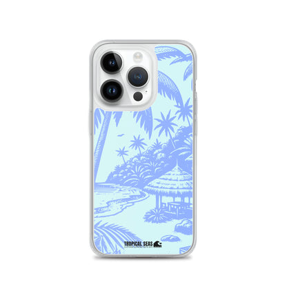 Island Blues Clear Case for iPhone® - Sustainable Mobile Phone Cases from Tropical Seas Clothing 