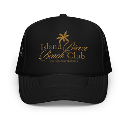 Foam Island Breeze Beach Club trucker hat - Sustainable Hats from Tropical Seas Clothing 