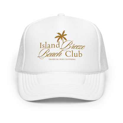 Foam Island Breeze Beach Club trucker hat - Sustainable Hats from Tropical Seas Clothing 