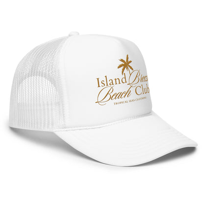 Foam Island Breeze Beach Club trucker hat - Sustainable Hats from Tropical Seas Clothing 