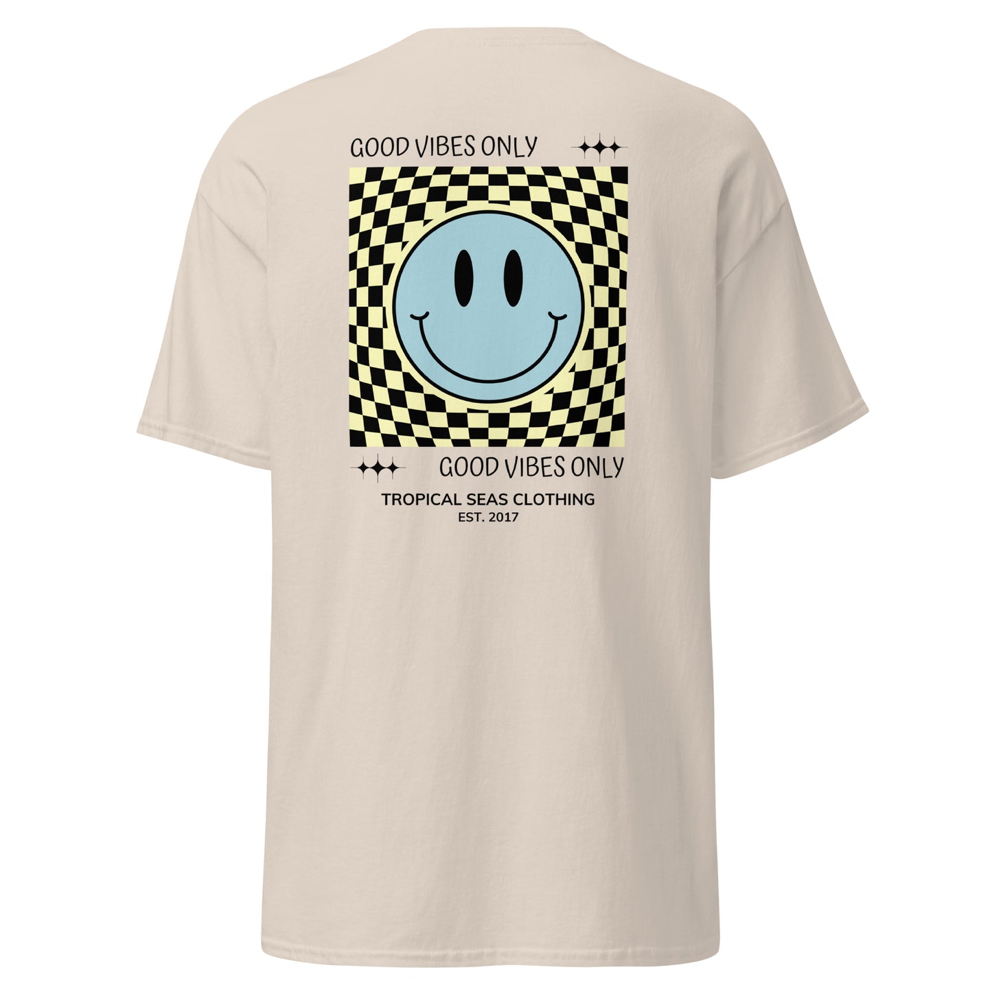 Men's Good Vibes Smiley Face classic tee - Tropical Seas Clothing 