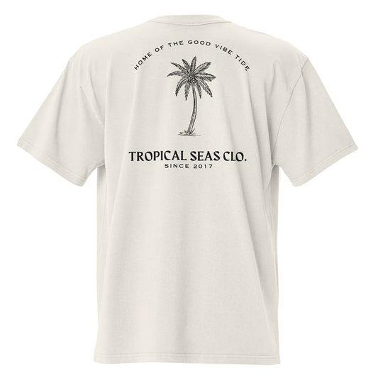 Oversized Perfect Palm  faded t-shirt - Tropical Seas Clothing 