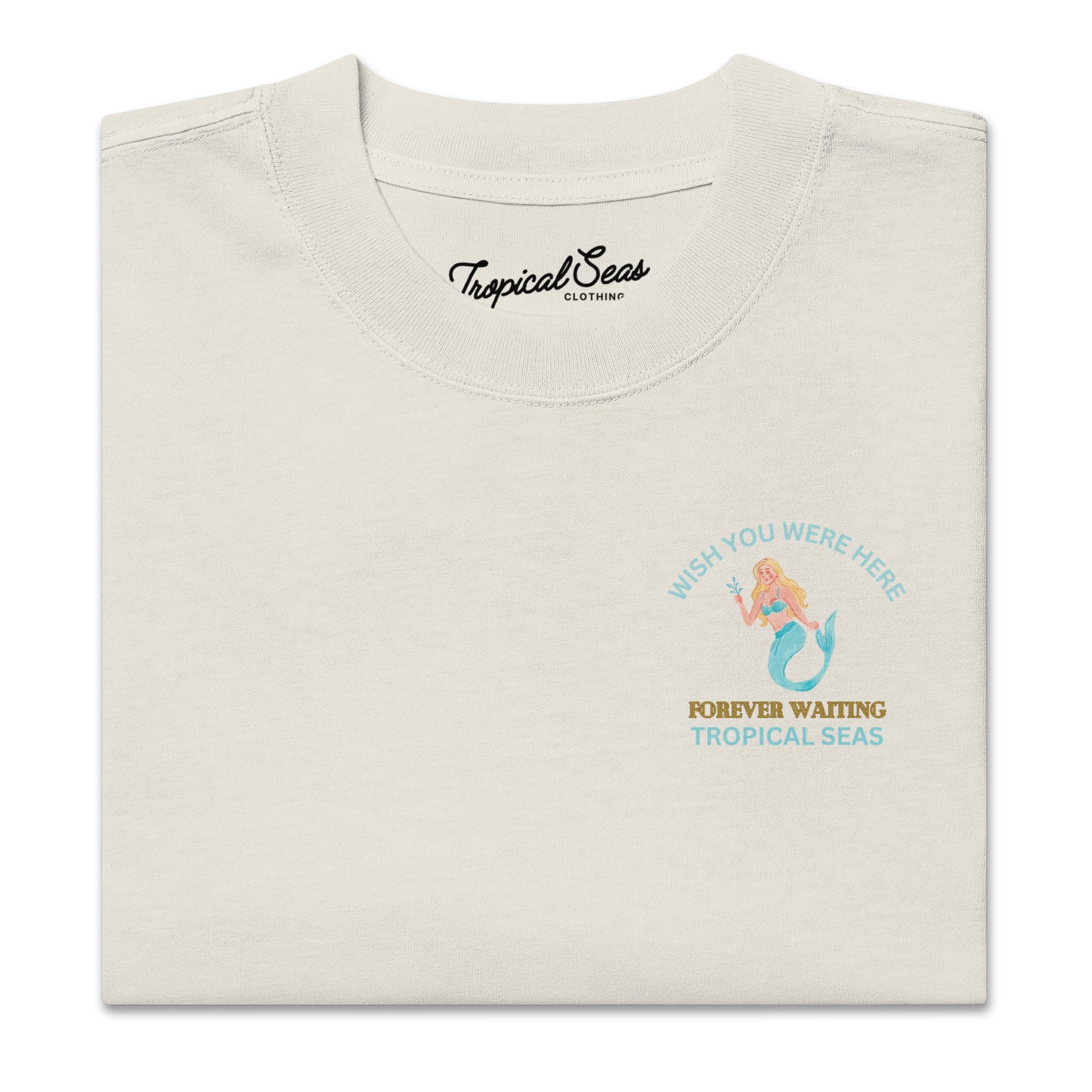 Oversized Waiting Mermaid Faded t-shirt - Tropical Seas Clothing 