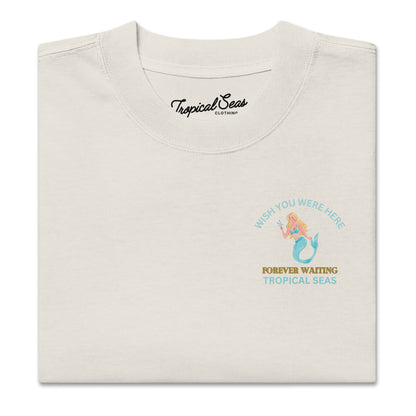 Oversized Waiting Mermaid Faded t-shirt - Tropical Seas Clothing 