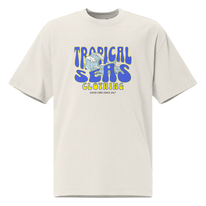 Oversized Wild Tropical Seas faded t-shirt - Tropical Seas Clothing 