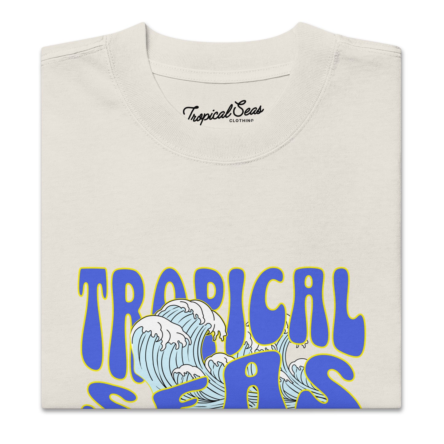 Oversized Wild Tropical Seas faded t-shirt - Tropical Seas Clothing 