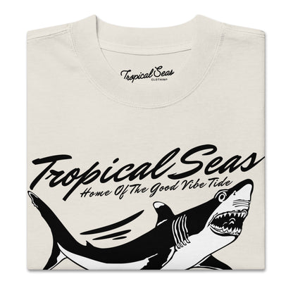 Oversized Sharky Deep Water Club faded t-shirt - Tropical Seas Clothing 