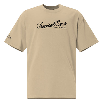 Oversized Tropical Seas Printed Faded T-shirt - Tropical Seas Clothing 