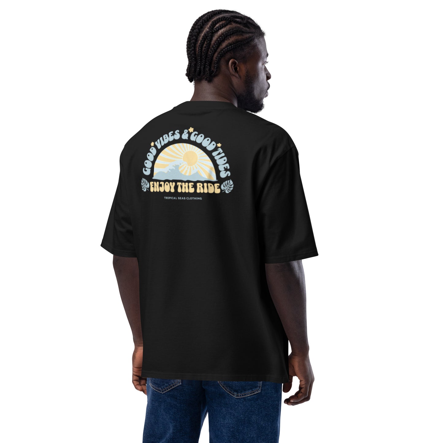 Oversized Enjoy The Ride Heavyweight T-Shirt – Urban Streetwear Essential - Sustainable Heavyweight T-shirt from Tropical Seas Clothing 