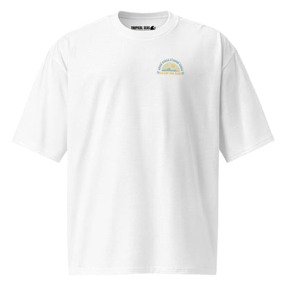 Oversized Enjoy The Ride Heavyweight T-Shirt – Urban Streetwear Essential - Sustainable Heavyweight T-shirt from Tropical Seas Clothing 