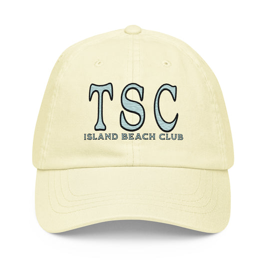 TSC Beach Club Pastel baseball hat - Sustainable Hats from Tropical Seas Clothing 