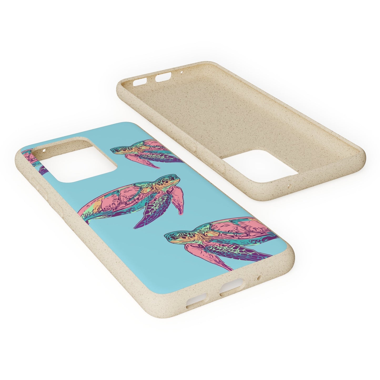 Funda biodegradable para teléfono Sea Turtle Serenity para iPhone y Samsung Galaxy