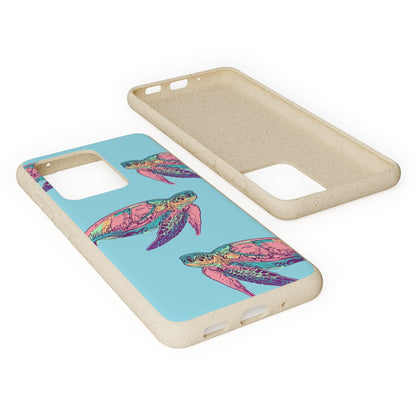 Sea Turtle Serenity Biodegradable Phone Case for IPhone and Samsung Galaxy