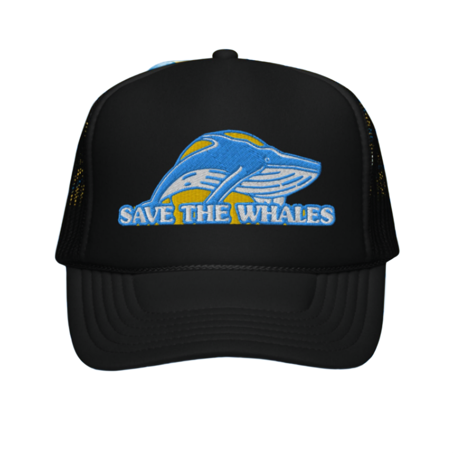 Save the Whales Foam Trucker Hat - Sustainable Hats from Tropical Seas Clothing 