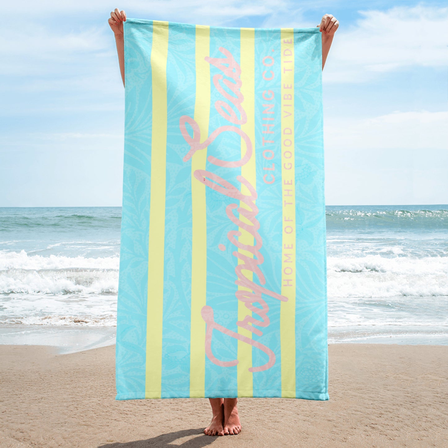 Tropical Vibes Beach Towel - Sustainable Beach Towels from Tropical Seas Clothing 