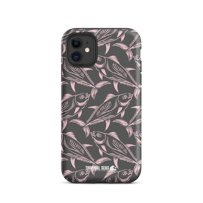 Nautical Pink Tuna Tough Case for iPhone® - Sustainable Mobile Phone Cases from Tropical Seas Clothing 