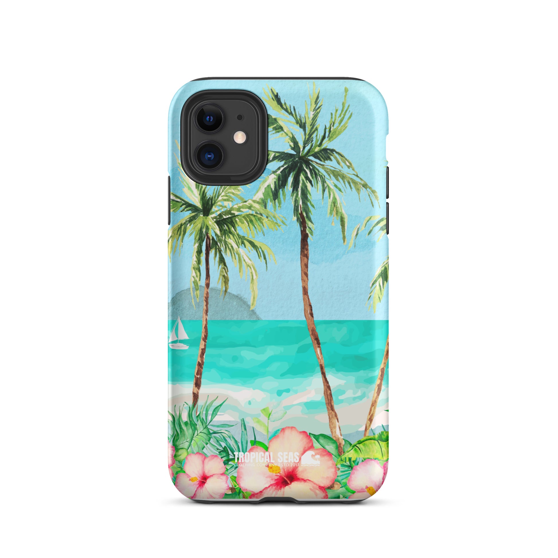 Tropical Dawn Tough Case for iPhone® - Sustainable Mobile Phone Cases from Tropical Seas Clothing 