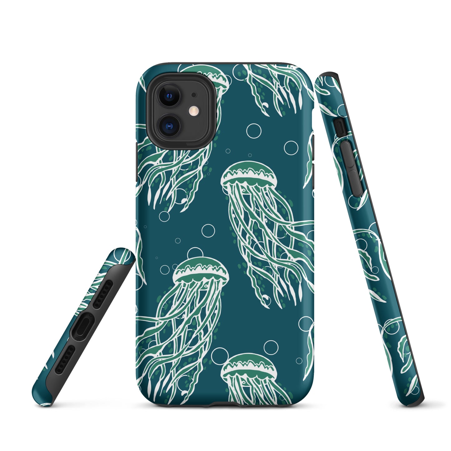 Nautical Jellyfish Tough Case for iPhone® - Sustainable Mobile Phone Cases from Tropical Seas Clothing 