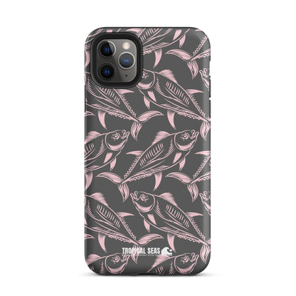 Nautical Pink Tuna Tough Case for iPhone® - Sustainable Mobile Phone Cases from Tropical Seas Clothing 