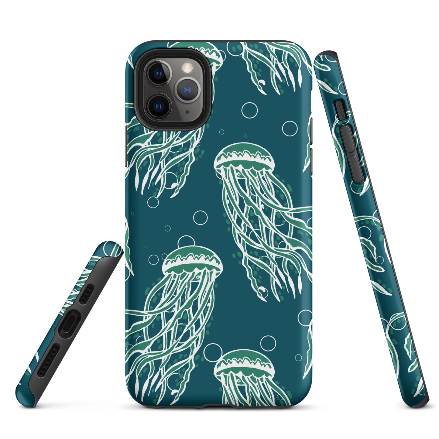 Nautical Jellyfish Tough Case for iPhone® - Sustainable Mobile Phone Cases from Tropical Seas Clothing 