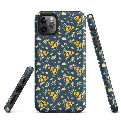 Deep Blue Clownfish Reef Tough Case for iPhone® - Sustainable Mobile Phone Cases from Tropical Seas Clothing 