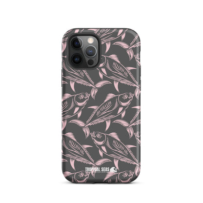 Nautical Pink Tuna Tough Case for iPhone® - Sustainable Mobile Phone Cases from Tropical Seas Clothing 