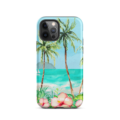 Tropical Dawn Tough Case for iPhone® - Sustainable Mobile Phone Cases from Tropical Seas Clothing 