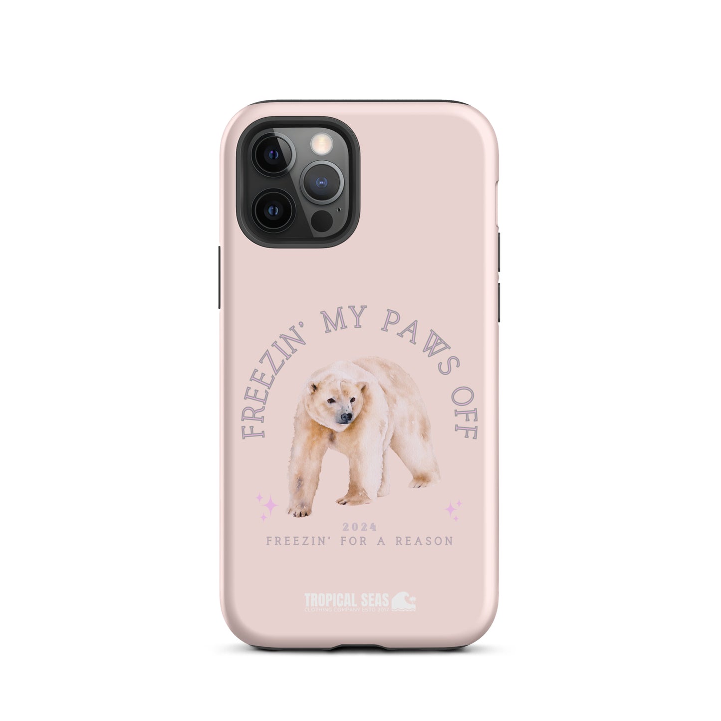 Polar Bear Freeze Tough Case for iPhone® - Sustainable Mobile Phone Cases from Tropical Seas Clothing 