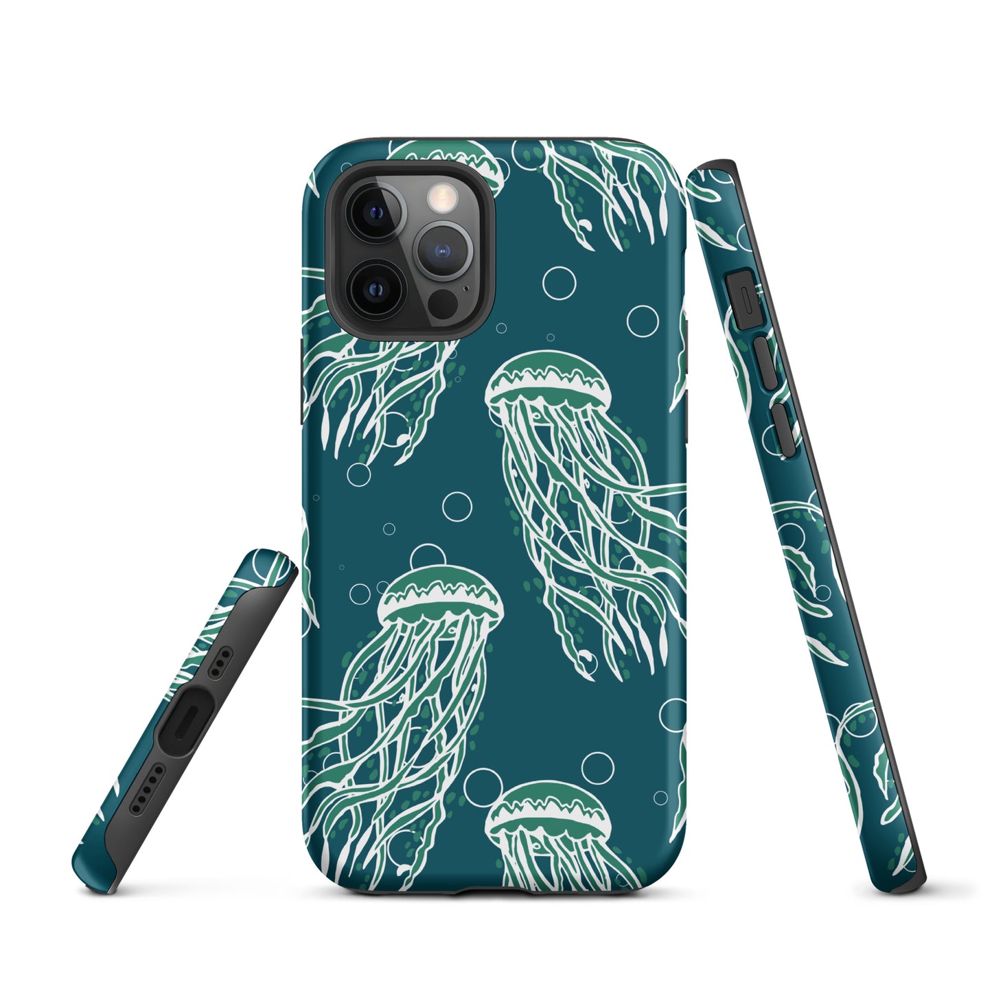 Nautical Jellyfish Tough Case for iPhone® - Sustainable Mobile Phone Cases from Tropical Seas Clothing 