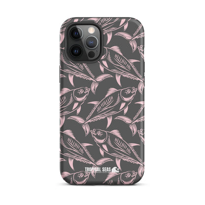 Nautical Pink Tuna Tough Case for iPhone® - Sustainable Mobile Phone Cases from Tropical Seas Clothing 