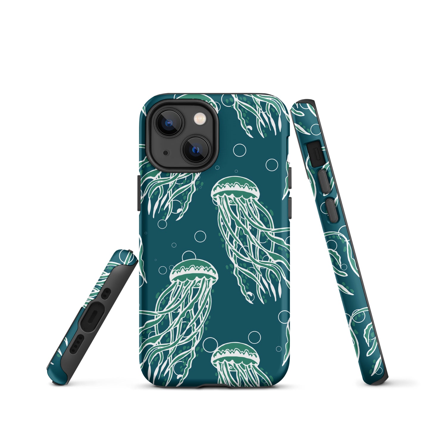 Nautical Jellyfish Tough Case for iPhone® - Sustainable Mobile Phone Cases from Tropical Seas Clothing 