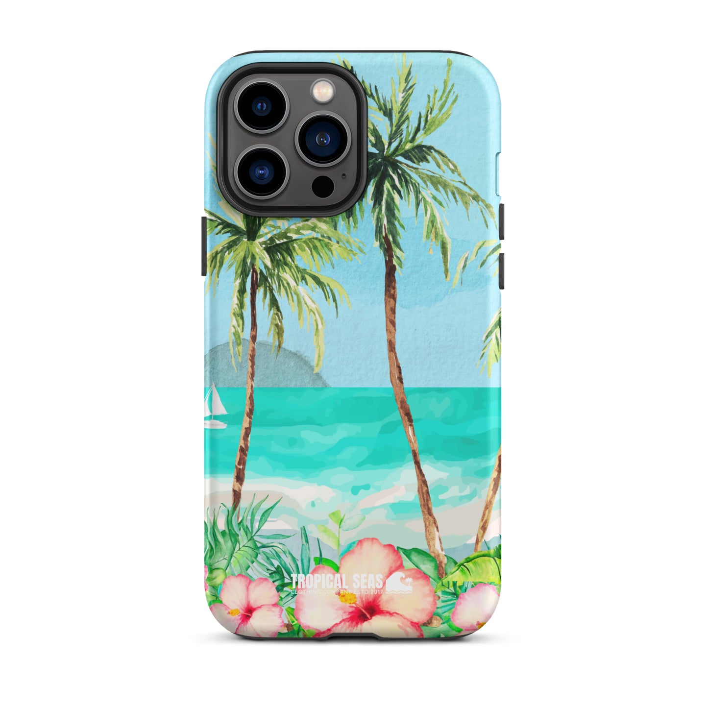 Tropical Dawn Tough Case for iPhone® - Sustainable Mobile Phone Cases from Tropical Seas Clothing 