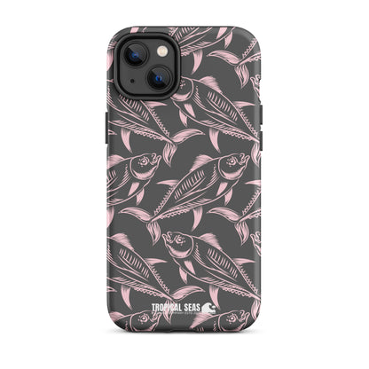 Nautical Pink Tuna Tough Case for iPhone® - Sustainable Mobile Phone Cases from Tropical Seas Clothing 