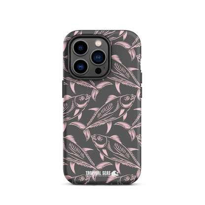 Nautical Pink Tuna Tough Case for iPhone® - Sustainable Mobile Phone Cases from Tropical Seas Clothing 