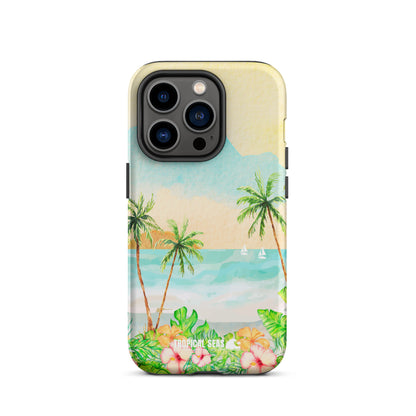 Tropical Dreaming Tough Case for iPhone® - Sustainable Mobile Phone Cases from Tropical Seas Clothing 