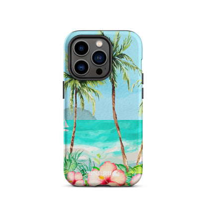 Tropical Dawn Tough Case for iPhone® - Sustainable Mobile Phone Cases from Tropical Seas Clothing 