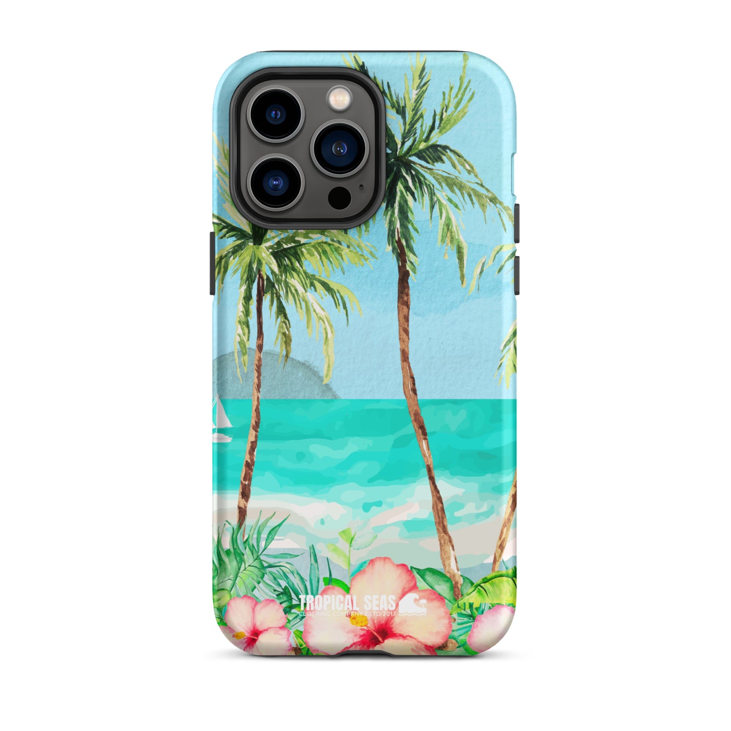 Tropical Dawn Tough Case for iPhone® - Sustainable Mobile Phone Cases from Tropical Seas Clothing 